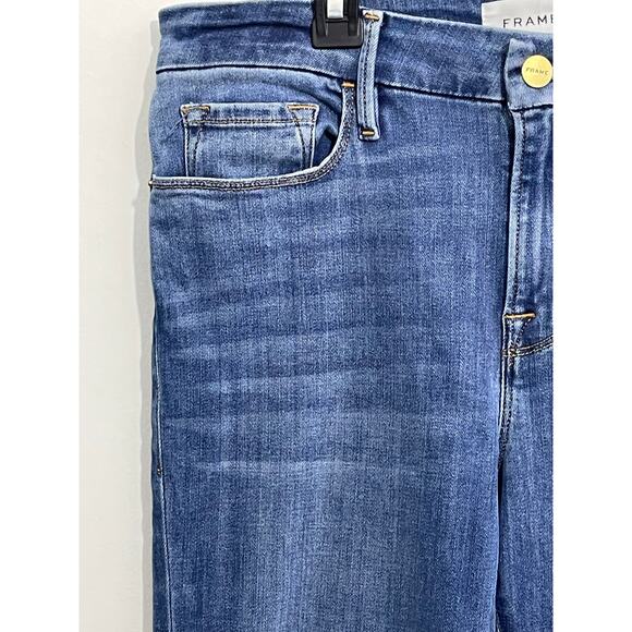Frame Jeans Size 29 Le Mini Bootcut High Rise Hippie Western Boho Preppy - Picture 4 of 9